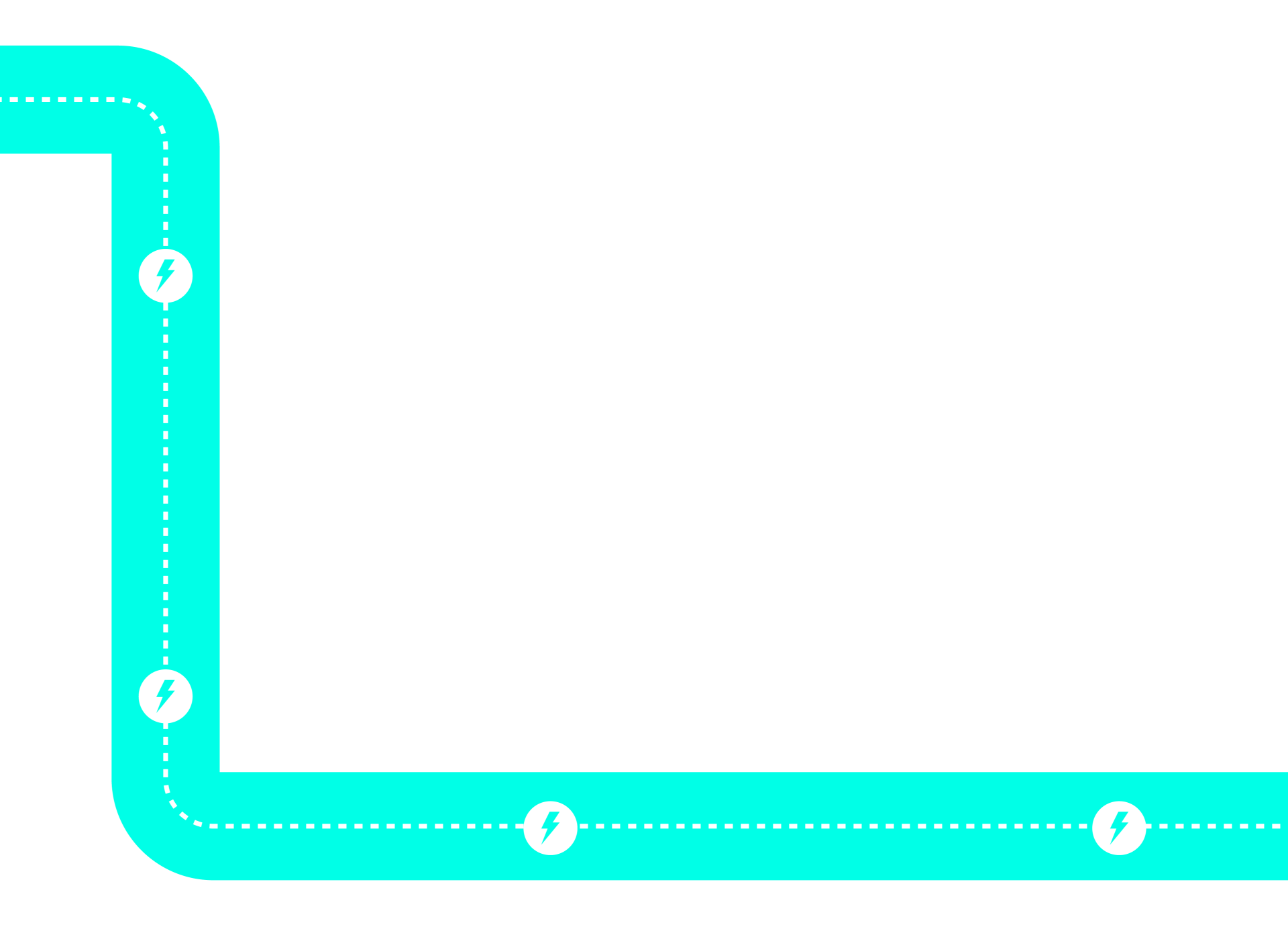 Gif animation camion route bleu clair